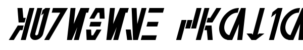 Aurebesh Cantina font preview